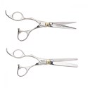 Olivia Garden Shear with 35 Tooth Texturizing Shear - Left Handed 5 inch